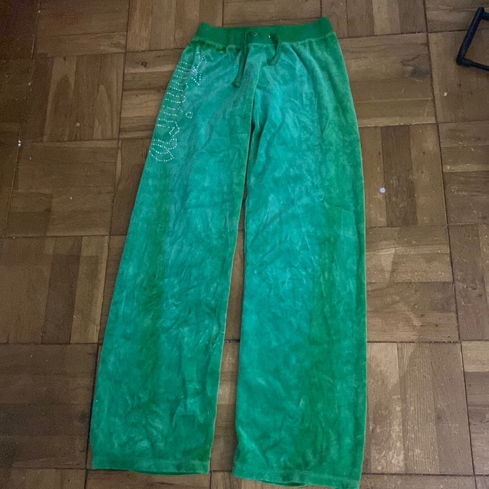 Juicy Couture Green Track Pants (Size S)